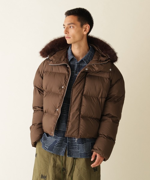 BEAVER(ビーバー)の「B omnivore/ビーオムニボー HOOD FUR BLOUSON フードファーブルゾン(ダウンジャケット/コート・メンズ・ブラウン/ベージュ/ブラック・L/M)」の11枚目の写真