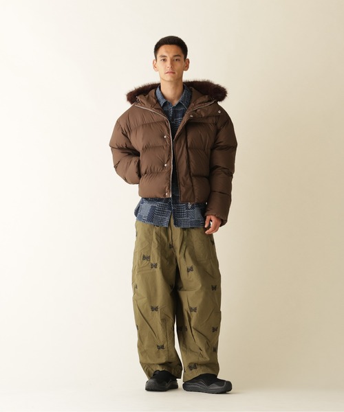 BEAVER(ビーバー)の「B omnivore/ビーオムニボー HOOD FUR BLOUSON フードファーブルゾン(ダウンジャケット/コート・メンズ・ブラウン/ベージュ/ブラック・L/M)」の12枚目の写真
