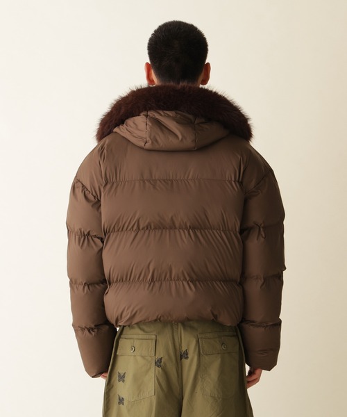 BEAVER(ビーバー)の「B omnivore/ビーオムニボー HOOD FUR BLOUSON フードファーブルゾン(ダウンジャケット/コート・メンズ・ブラウン/ベージュ/ブラック・L/M)」の15枚目の写真