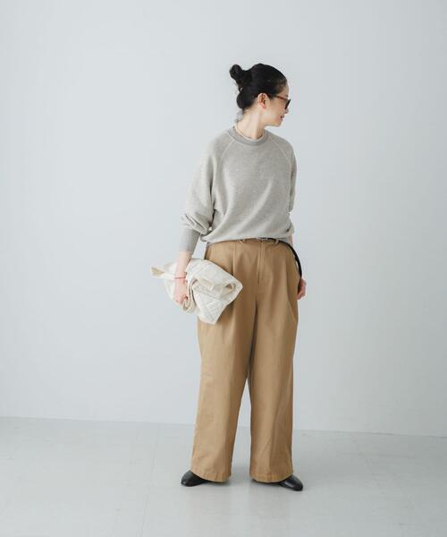 かぐれ(カグレ)の「『2サイズ展開』コットンワイドチノパンツ(その他パンツ・レディース・ベージュ・0/1)」の19枚目の写真