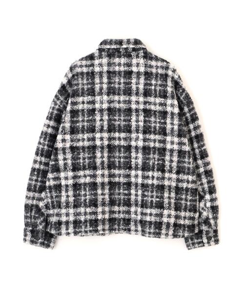 BEAVER(ビーバー)の「B omnivore/ビーオムニボー BOUCLE SHIRT ブークレシャツ(シャツ/ブラウス・メンズ・その他18/ブラウン/ブラック・L/M)」の6枚目の写真