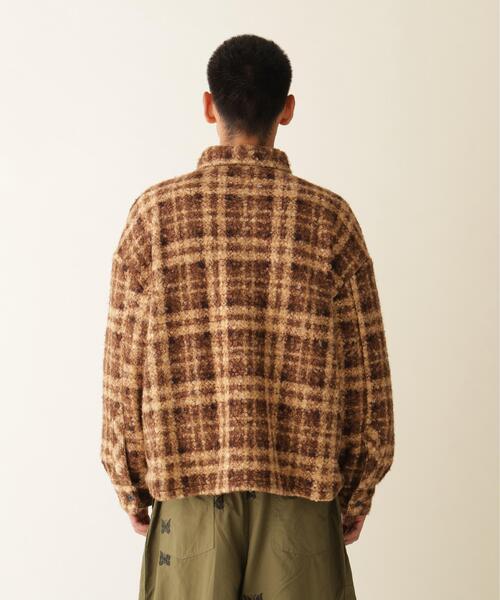 BEAVER(ビーバー)の「B omnivore/ビーオムニボー BOUCLE SHIRT ブークレシャツ(シャツ/ブラウス・メンズ・その他18/ブラウン/ブラック・L/M)」の12枚目の写真