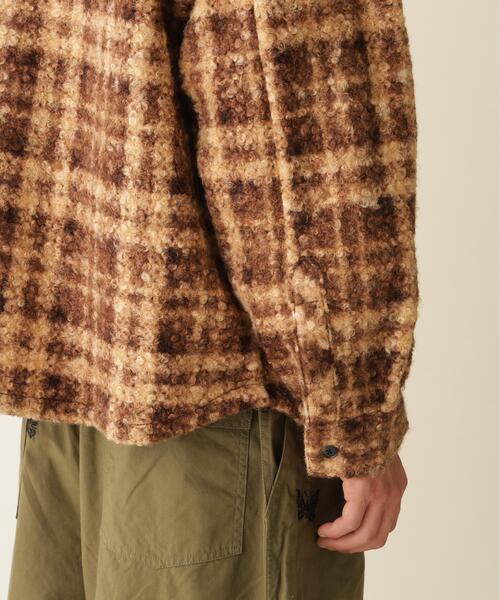 BEAVER(ビーバー)の「B omnivore/ビーオムニボー BOUCLE SHIRT ブークレシャツ(シャツ/ブラウス・メンズ・その他18/ブラウン/ブラック・L/M)」の13枚目の写真