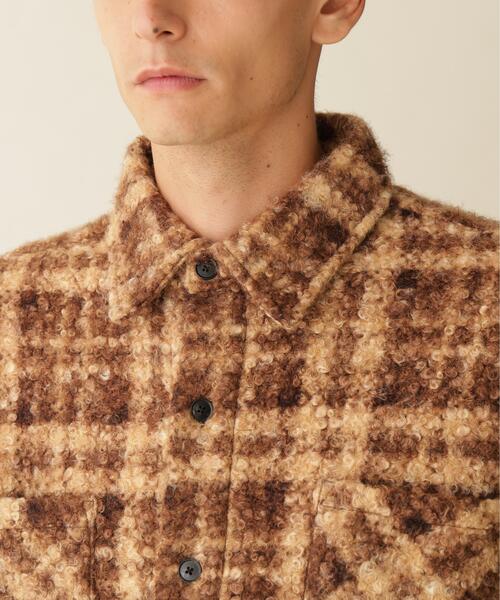BEAVER(ビーバー)の「B omnivore/ビーオムニボー BOUCLE SHIRT ブークレシャツ(シャツ/ブラウス・メンズ・その他18/ブラウン/ブラック・L/M)」の14枚目の写真