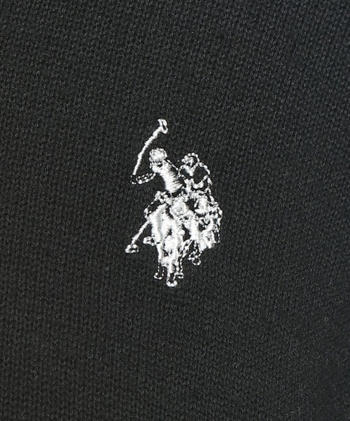 U.S. POLO ASSN.（ユーエスポロアッスン）の「U.S. POLO ASSN. (ユーエスポロアッスン) ニット ポロシャツ 長袖 メンズ レディース ワンポイント ロゴ刺繍 PLM63406（ニット/セーター・メンズ・ネイビー/ブラウン/ブラック/アイボリー・LL/L/M）」の10枚目の写真