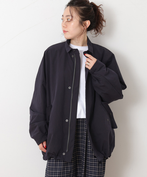 JOURNAL STANDARD LUXE（ジャーナルスタンダード　ラックス）の「ウェザースタンドカラーハーフコート（その他アウター・レディース・ベージュ/ネイビー/ブラック・FREE）」の3枚目の写真