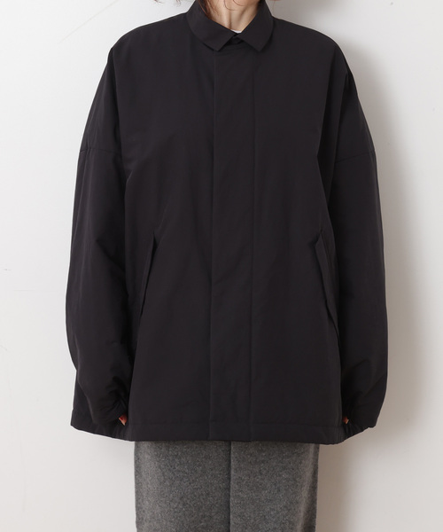 JOURNAL STANDARD LUXE（ジャーナルスタンダード　ラックス）の「ウェザースタンドカラーハーフコート（その他アウター・レディース・ベージュ/ネイビー/ブラック・FREE）」の5枚目の写真