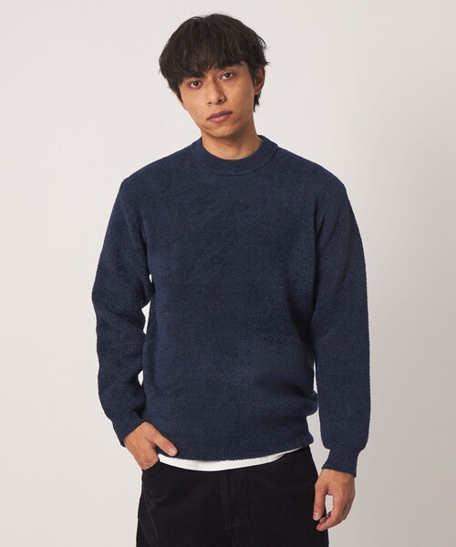 A DAY IN THE LIFE UNITED ARROWS(アデイインザライフユナイテッドアローズ)の「フェザーヤーン ミラノリブ クルーネックニット-ウォッシャブル-<A DAY IN THE LIFE>(ニット/セーター・メンズ・ライトグレー/ネイビー/ダークグレー・M/L)」の3枚目の写真