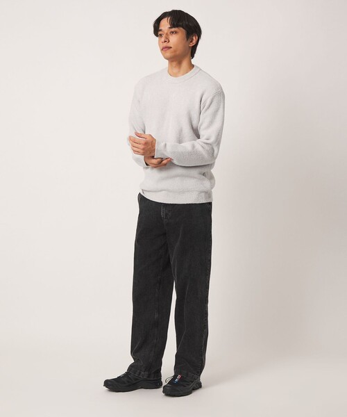 A DAY IN THE LIFE UNITED ARROWS(アデイインザライフユナイテッドアローズ)の「フェザーヤーン ミラノリブ クルーネックニット-ウォッシャブル-<A DAY IN THE LIFE>(ニット/セーター・メンズ・ライトグレー/ネイビー/ダークグレー・M/L)」の8枚目の写真