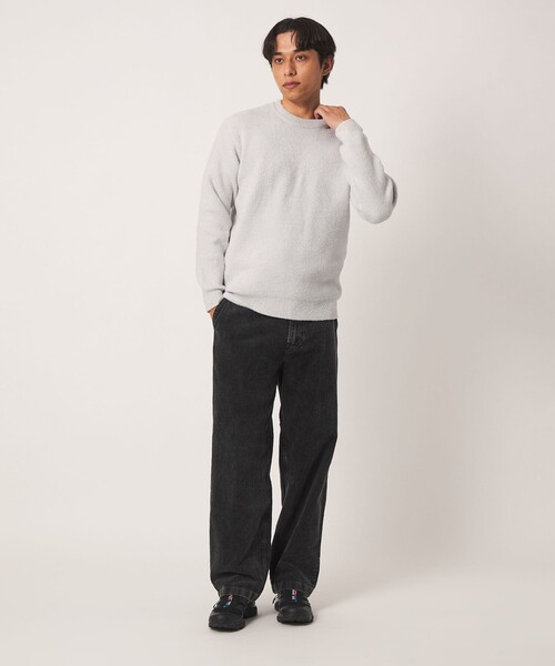 A DAY IN THE LIFE UNITED ARROWS(アデイインザライフユナイテッドアローズ)の「フェザーヤーン ミラノリブ クルーネックニット-ウォッシャブル-<A DAY IN THE LIFE>(ニット/セーター・メンズ・ライトグレー/ネイビー/ダークグレー・M/L)」の9枚目の写真