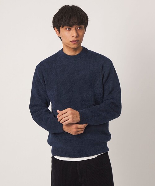 A DAY IN THE LIFE UNITED ARROWS(アデイインザライフユナイテッドアローズ)の「フェザーヤーン ミラノリブ クルーネックニット-ウォッシャブル-<A DAY IN THE LIFE>(ニット/セーター・メンズ・ライトグレー/ネイビー/ダークグレー・M/L)」の10枚目の写真