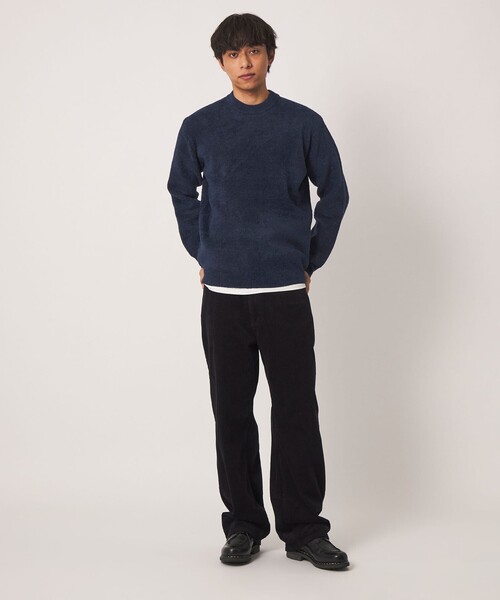 A DAY IN THE LIFE UNITED ARROWS(アデイインザライフユナイテッドアローズ)の「フェザーヤーン ミラノリブ クルーネックニット-ウォッシャブル-<A DAY IN THE LIFE>(ニット/セーター・メンズ・ライトグレー/ネイビー/ダークグレー・M/L)」の11枚目の写真