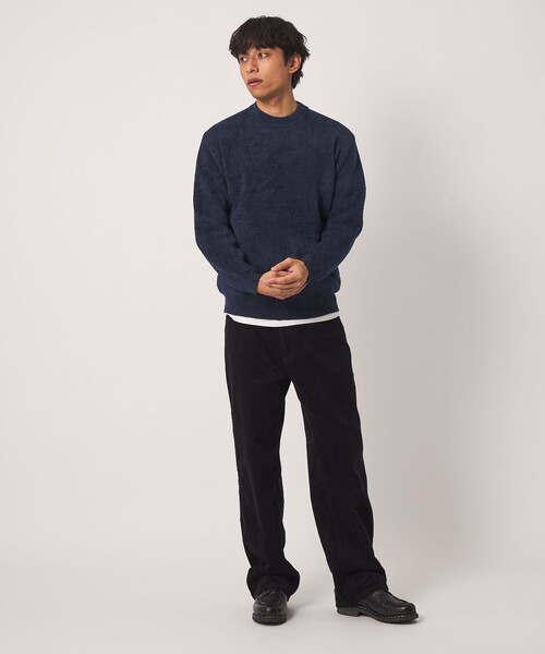A DAY IN THE LIFE UNITED ARROWS(アデイインザライフユナイテッドアローズ)の「フェザーヤーン ミラノリブ クルーネックニット-ウォッシャブル-<A DAY IN THE LIFE>(ニット/セーター・メンズ・ライトグレー/ネイビー/ダークグレー・M/L)」の12枚目の写真