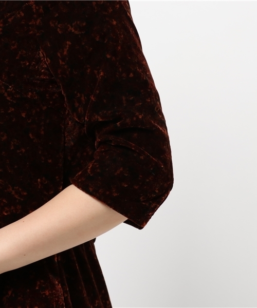 MOUSSY（マウジー）の「VELOUR MAXI DRESS F（ワンピース・レディース・レッド系その他/ブルー系その他・2/1）」の9枚目の写真