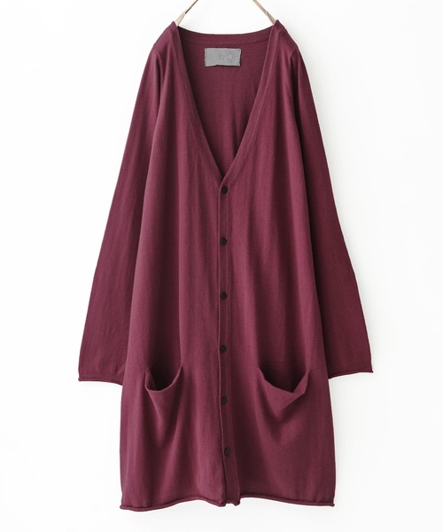 n'OrLABEL（ノアールレーベル）の「『ロングカーディガン』（カーディガン/ボレロ・レディース・ブラック/グレイッシュベージュ/チャコールグレー/ネイビー/ワイン/ブラウン/ネイビー系/ライトパープル/杢グレー/ブルー/ベージュ・2/1）」の11枚目の写真