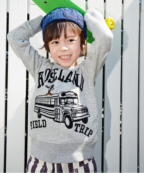 F.O.KIDS(エフオーキッズ)の「4色4柄トレーナー(スウェット・キッズ・ミント/オレンジ/パープル/グレー・90/95/100/120/140/80/110/130)」の1枚目の写真