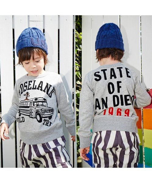 F.O.KIDS(エフオーキッズ)の「4色4柄トレーナー(スウェット・キッズ・ミント/オレンジ/パープル/グレー・90/95/100/120/140/80/110/130)」の5枚目の写真