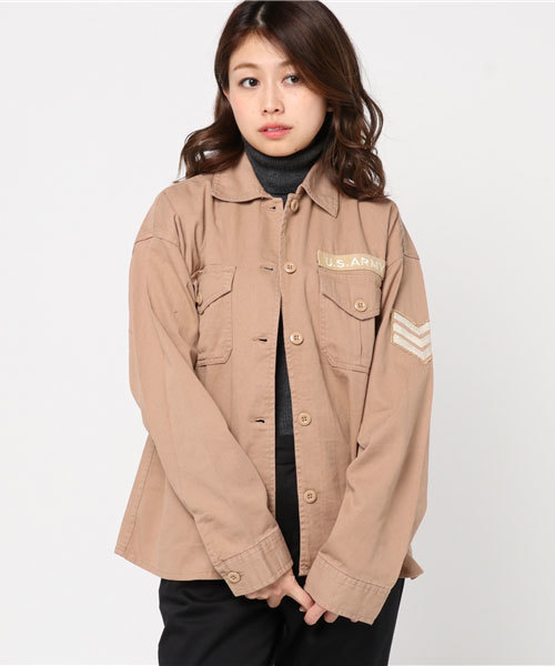 WEGO(ウィゴー)の「WEGO/ベーシックミリタリーシャツ(シャツ/ブラウス・レディース・その他1/ベージュ/カーキ・FREE)」の14枚目の写真