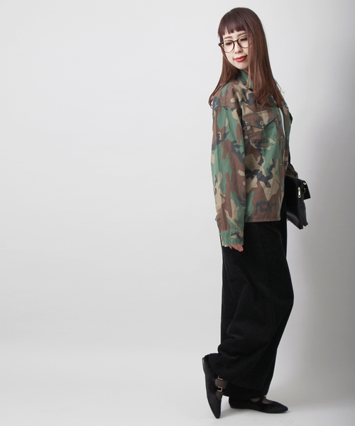 WEGO(ウィゴー)の「WEGO/ベーシックミリタリーシャツ(シャツ/ブラウス・レディース・その他1/ベージュ/カーキ・FREE)」の12枚目の写真