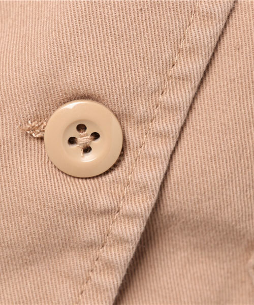 WEGO(ウィゴー)の「WEGO/ベーシックミリタリーシャツ(シャツ/ブラウス・レディース・その他1/ベージュ/カーキ・FREE)」の11枚目の写真