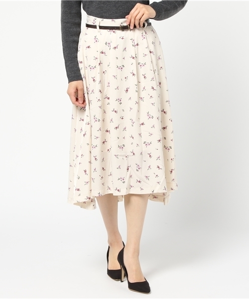 Heather（ヘザー）の「ベルトツキイレヘムスカート 742713（スカート・レディース・グレー系その他/ブラック系その他/ホワイト系その他/ベージュ系その他・FREE）」の18枚目の写真