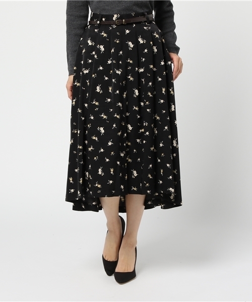 Heather（ヘザー）の「ベルトツキイレヘムスカート 742713（スカート・レディース・グレー系その他/ブラック系その他/ホワイト系その他/ベージュ系その他・FREE）」の19枚目の写真