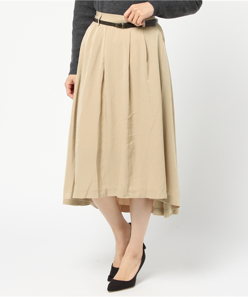 Heather（ヘザー）の「ベルトツキイレヘムスカート 742713（スカート・レディース・グレー系その他/ブラック系その他/ホワイト系その他/ベージュ系その他・FREE）」の11枚目の写真