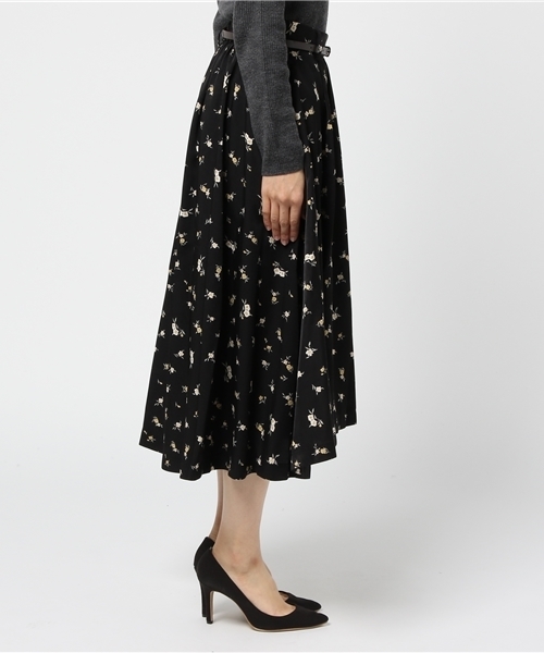 Heather（ヘザー）の「ベルトツキイレヘムスカート 742713（スカート・レディース・グレー系その他/ブラック系その他/ホワイト系その他/ベージュ系その他・FREE）」の6枚目の写真