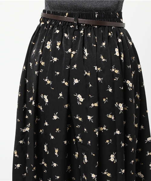 Heather（ヘザー）の「ベルトツキイレヘムスカート 742713（スカート・レディース・グレー系その他/ブラック系その他/ホワイト系その他/ベージュ系その他・FREE）」の9枚目の写真