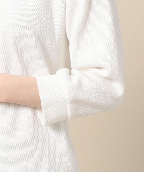 BEAUTY&YOUTH UNITED ARROWS(ビューティーアンドユースユナイテッドアローズ)の「BY ミドルサーマルメッシュ7分袖カットソー ◆(Tシャツ/カットソー・レディース・ホワイト/ナチュラル/ネイビー・FREE)」の16枚目の写真
