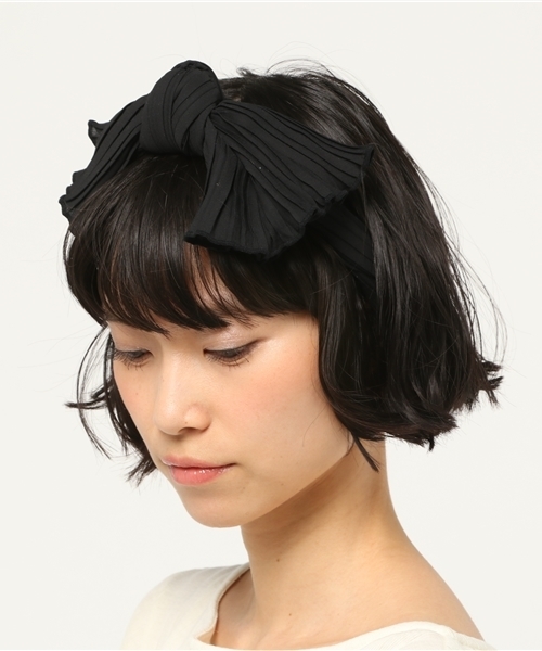 Me%（ミィパーセント）の「ﾌﾟﾘｰﾂﾀｰﾊﾞﾝ　751887（ヘアバンド・レディース・ブラック系その他/ピンク系その他・ONE SIZE）」の2枚目の写真