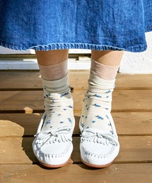 Minnetonka｜ミネトンカのモカシン/デッキシューズ（ホワイト/白色系