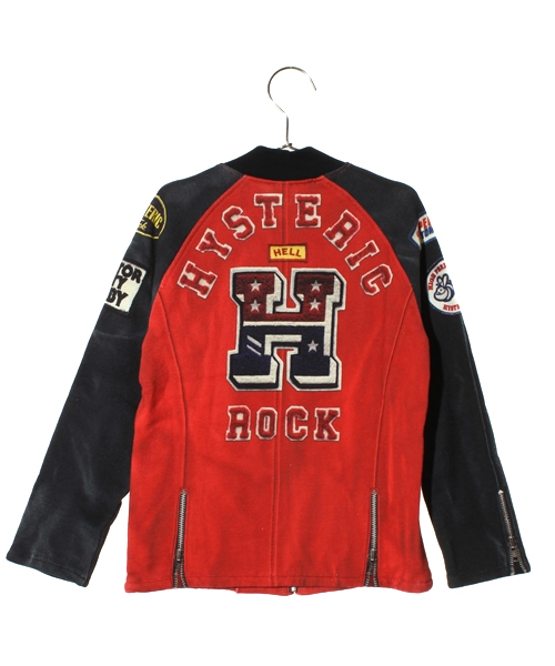 HYSTERIC MINI（ヒステリックミニ）の「LIKE A LEATHER スウェットBZ（スウェット・キッズ・グレー/ブルー/レッド・130/140）」の5枚目の写真