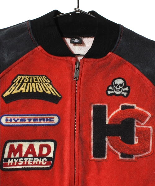 HYSTERIC MINI（ヒステリックミニ）の「LIKE A LEATHER スウェットBZ（スウェット・キッズ・グレー/ブルー/レッド・130/140）」の7枚目の写真