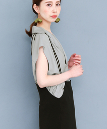 KBF | 【WEB限定】KBF　スキッパーノースリーブシャツ(シャツ/ブラウス)