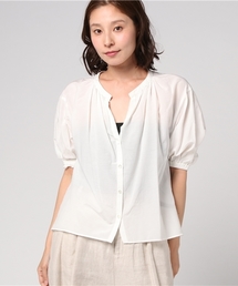SHIPS for women | コットンシルクボリュームスリーブスキッパー(シャツ/ブラウス)
