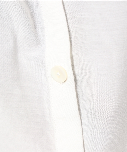 SHIPS for women（シップスフォーウィメン）の「コットンシルクボリュームスリーブスキッパー（シャツ/ブラウス・レディース・ホワイト系その他/ブラック/ロイヤルブルー・ONE SIZE）」の10枚目の写真