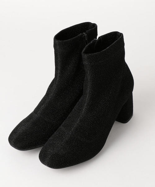 Another Edition(アナザーエディション)の「ラメフィットショートブーツ(ブーツ・レディース・ワインレッド/ブラック/ブラウン/シルバー・LARGE/SMALL/MEDIUM)」の2枚目の写真