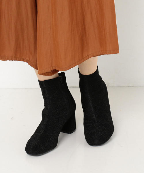 Another Edition(アナザーエディション)の「ラメフィットショートブーツ(ブーツ・レディース・ワインレッド/ブラック/ブラウン/シルバー・LARGE/SMALL/MEDIUM)」の8枚目の写真