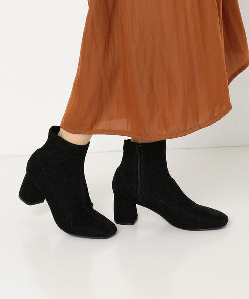 Another Edition(アナザーエディション)の「ラメフィットショートブーツ(ブーツ・レディース・ワインレッド/ブラック/ブラウン/シルバー・LARGE/SMALL/MEDIUM)」の9枚目の写真