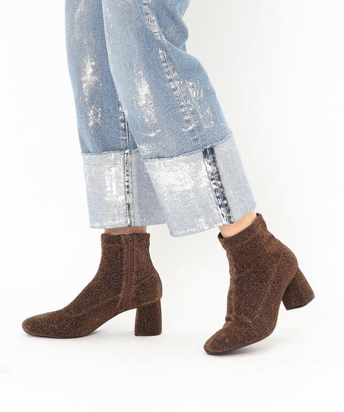 Another Edition(アナザーエディション)の「ラメフィットショートブーツ(ブーツ・レディース・ワインレッド/ブラック/ブラウン/シルバー・LARGE/SMALL/MEDIUM)」の11枚目の写真