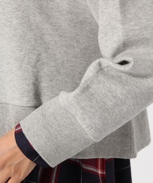 GLOBAL WORK（グローバルワーク）の「クロップドパーカー長袖/766920（パーカー・レディース・カーキ/ホワイト/ブラック/グレー/ピンク・MEDIUM/LARGE）」の15枚目の写真