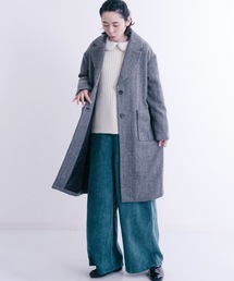 MERLOT | ツイードヘリンボーンチェスターコート653-6527(チェスターコート)
