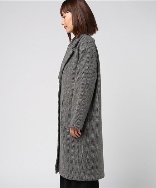 MERLOT（メルロー）の「ツイードヘリンボーンチェスターコート653-6527