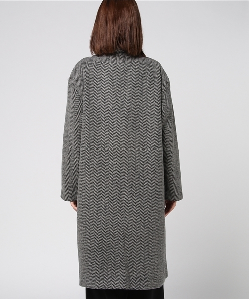 MERLOT（メルロー）の「ツイードヘリンボーンチェスターコート653-6527