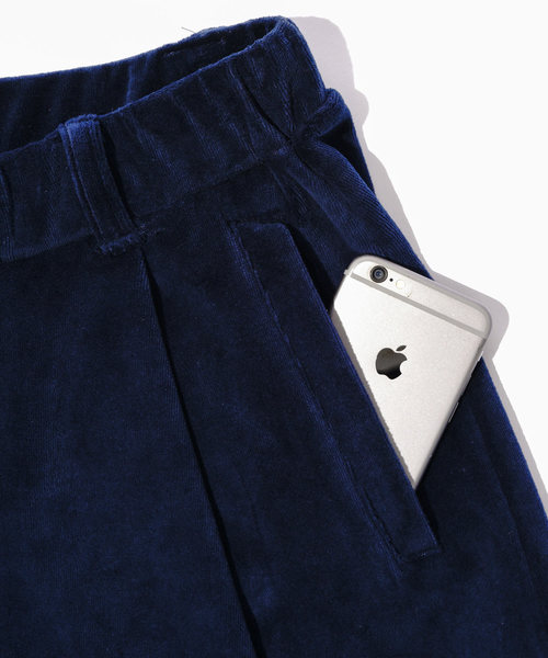 MONO-MART（モノマート）の「シルキーベロアワイドトラックパンツ/ワイドパンツ（その他パンツ・メンズ・ブラック/ネイビー/グレー・FREE）」の7枚目の写真