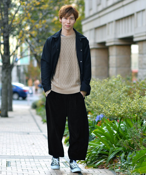 MONO-MART（モノマート）の「シルキーベロアワイドトラックパンツ/ワイドパンツ（その他パンツ・メンズ・ブラック/ネイビー/グレー・FREE）」の14枚目の写真