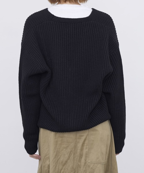 STUDIOUS（ステュディオス）の「【WEARISTA mayumi コラボ】マルチウェイZIPニット（カーディガン/ボレロ・レディース・ライトグレー/ブラック/ブラウン・FREE）」の6枚目の写真