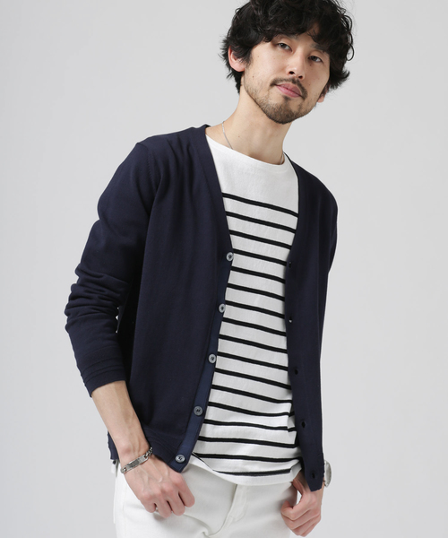 NANO universe（ナノユニバース）の「ソロッテクス混ウォッシャブルVカーデ（カーディガン/ボレロ・メンズ・ブラック/ネイビー/その他1/ベージュ/グレー/その他2・LARGE/X-LARGE/MEDIUM/SMALL）」の5枚目の写真