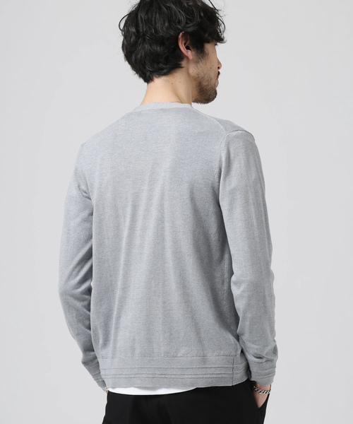 NANO universe（ナノユニバース）の「ソロッテクス混ウォッシャブルVカーデ（カーディガン/ボレロ・メンズ・ブラック/ネイビー/その他1/ベージュ/グレー/その他2・LARGE/X-LARGE/MEDIUM/SMALL）」の9枚目の写真